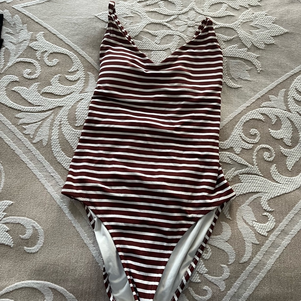 Aerie Striped One Piece Swimsuit